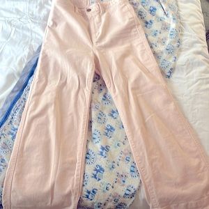 Gap wide leg light pink jeans